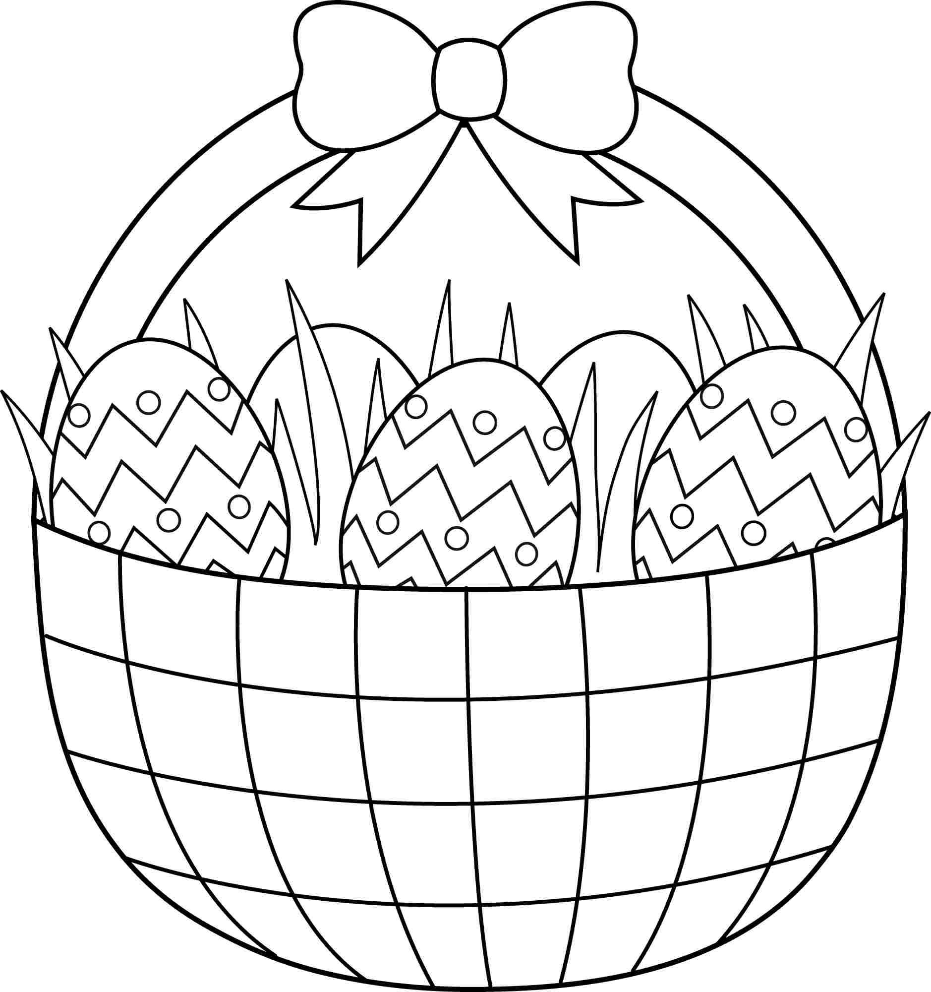 Easter Basket Coloring Pages Part 3